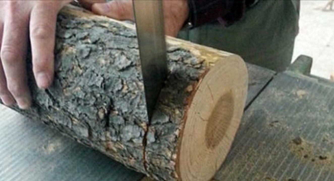 Od balvana napravio predivnu lampu