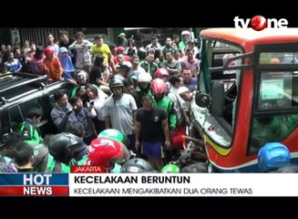 Rem Blong, Metro Mini Tabrak Ojek Online
