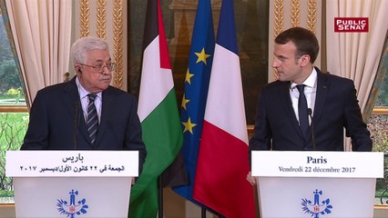 « La Palestine n’est pas seule » affirme Emmanuel Macron