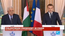 REPLAY - French president Macron, Palestinian leader Abbas hold joint press conference