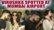 Virat Kohli and Anushka Sharma reach Mumbai, Watch video | Oneindia News