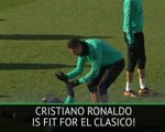 Ronaldo returns to full training ahead of El Clasico