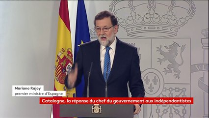 Catalogne, la réponse du Premier ministre d'Espagne, Mariano Rajoy