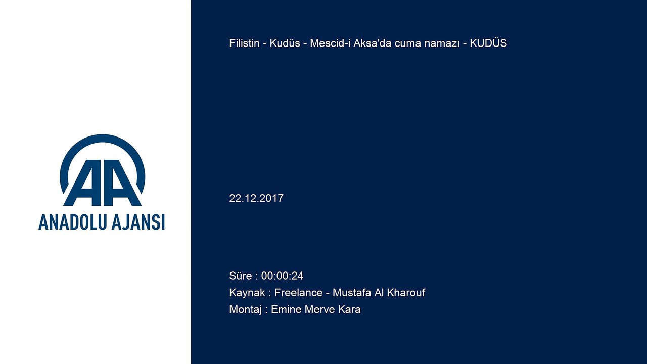Mescid-i Aksa'da cuma namazı - KUDÜS
