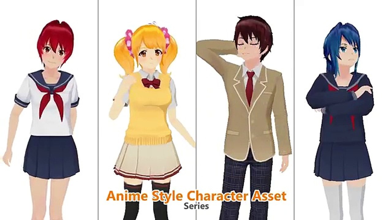 Anime Style Character Asset Series PV English ver. by Game Asset Studio ...