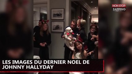 Johnny Hallyday : Les images touchantes de son dernier Noël en famille (Vidéo)