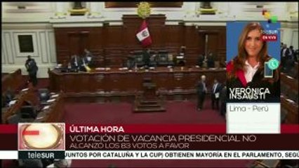 No procede la moción de vacancia de Kuczynski en Perú