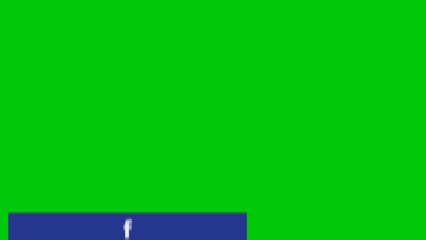 Green screen effect on view social media logo