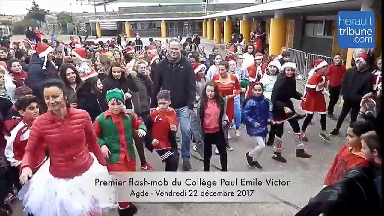 Flash-mob du Collège Paul Emile Victor en Agde