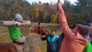 Funny Video: Funneling Beer On a Horse Fail