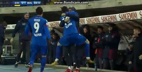 Mattia Destro GOAL - Chievo Verona 0-1 Bologna 22.12.2017