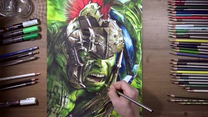 Drawing Hulk - Thor_ Ragnarok _ drawholic