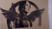 Drawing Katniss Everdeen - Hunger Games Mockingjay Pt 2