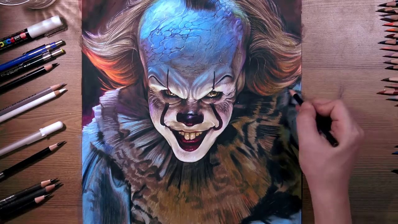 Drawing Pennywise the Dancing Clown _ drawholic