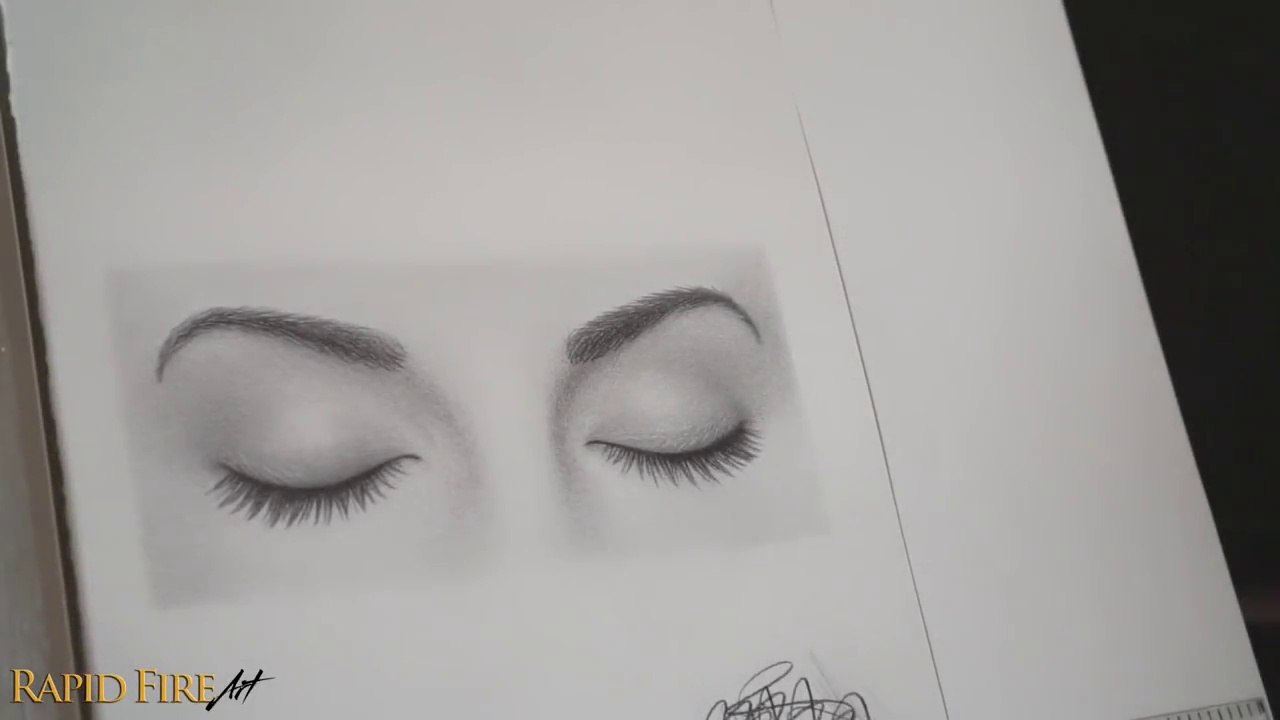 How to Draw Closed Eyes - Beginner Friendly, image size:1280x720