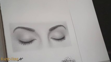 How to Draw Closed Eyes - Beginner Friendly