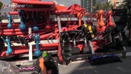 Playas de Río se convierten en grandes gimnasios al aire libre