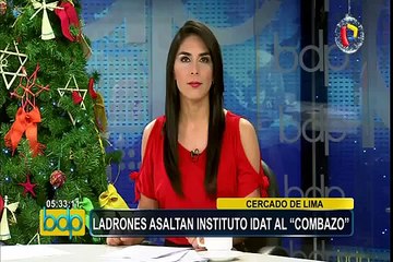 Policía investiga robo en conocido instituto del Cercado de Lima