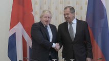 Boris Johnson and Sergei Lavrov clash in Moscow