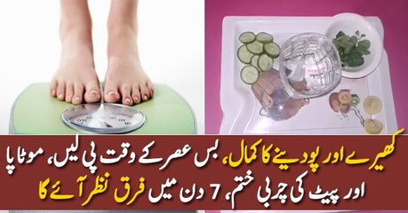 Best Cucumber And Mint Water Weight Loss Drink