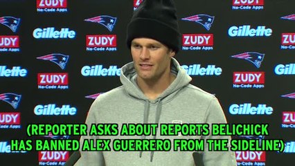 Tom Brady Addresses Alex Guerrero Controversy