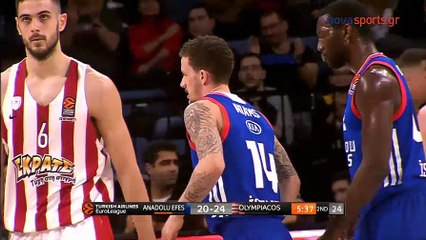 Αναντολού Εφές 58-61 Ολυμπιακός - Πλήρη Στιγμιότυπα - 22.12.2017