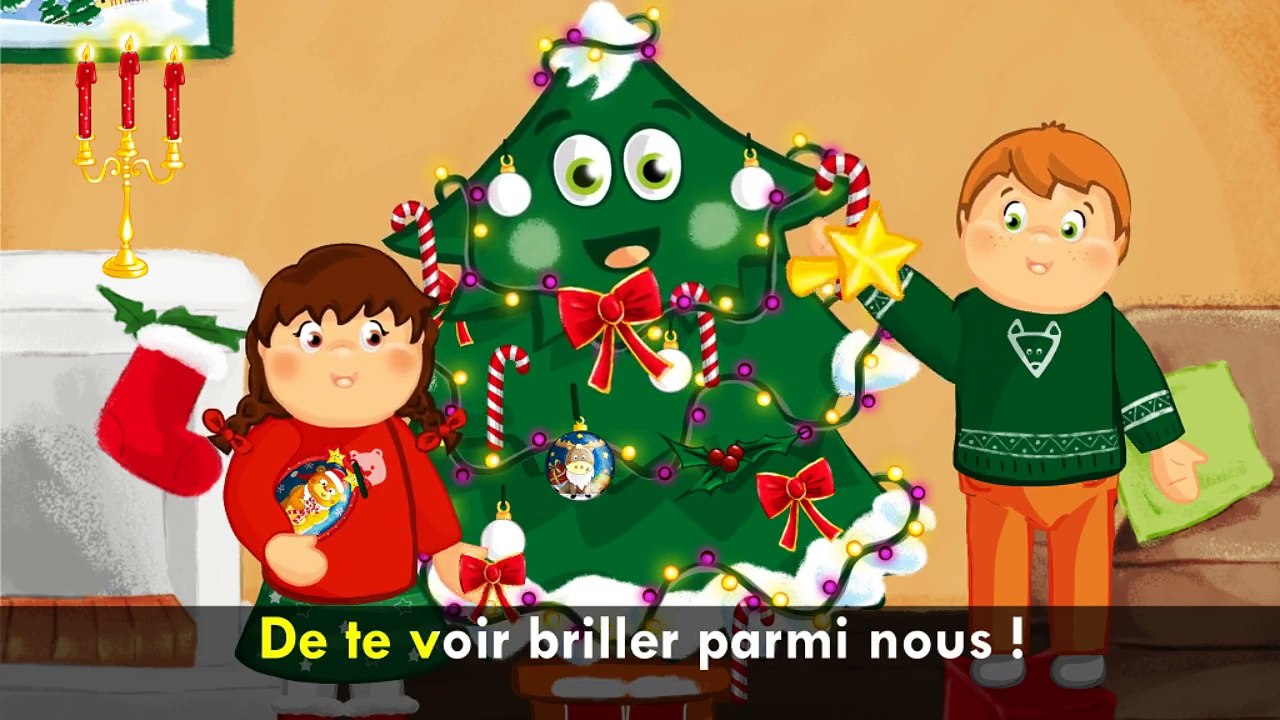 Mon beau sapin roi des forêts (chanson de Noël pour petits avec paroles)