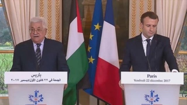 Macron respalda a Abás pero pide paciencia antes de reconocer a Palestina