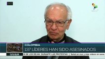 Colombia: este 2017 se incrementaron los asesinaros a líderes sociales