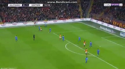 Garry Rodrigues Goal  Galatasaray 1 - 1 Goztepe 24.12.2017 HD