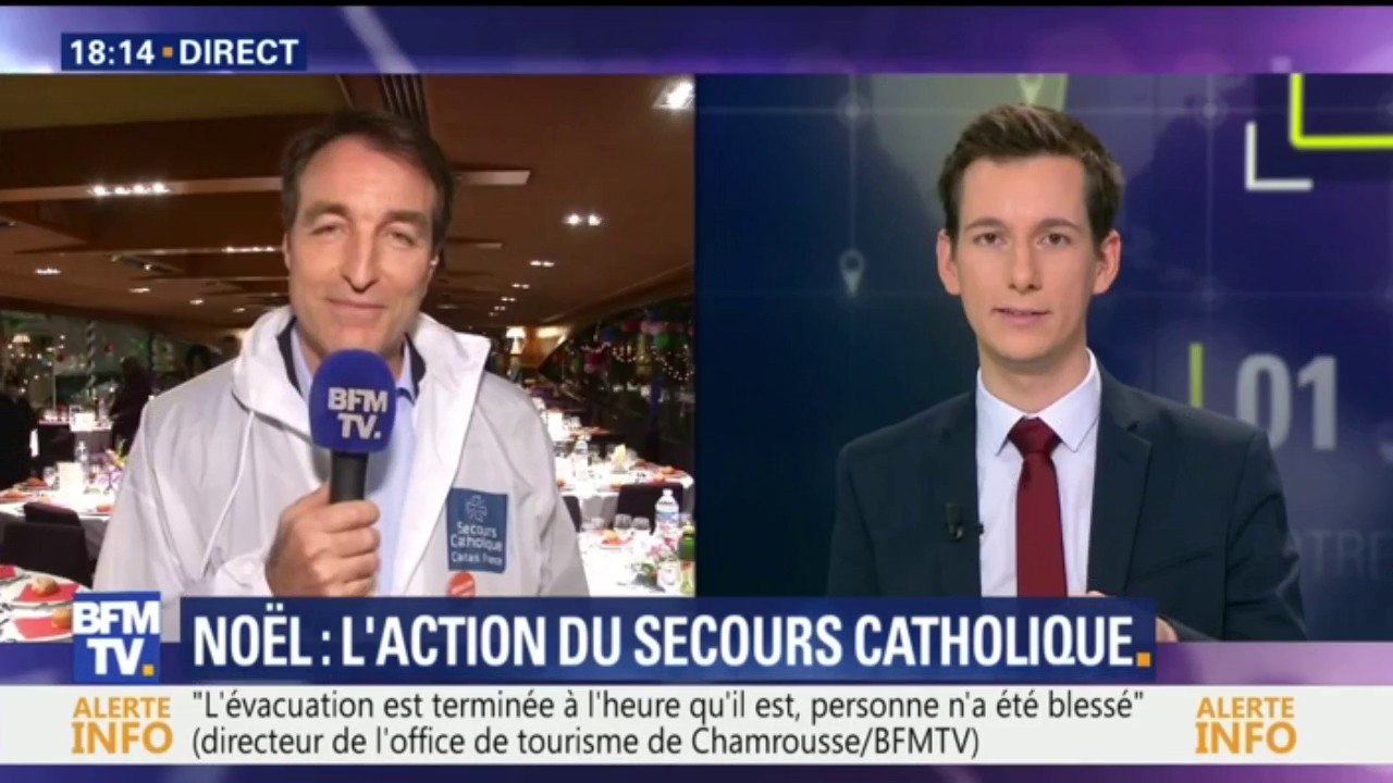 "Nous allons accueillir près de 600 personnes à ce repas de Noël", dit le secrétaire général du Secours catholique