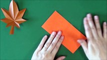 Origami 'Maple' 折り紙「もみじ」折り方 切り方-Sx2xABSadl4