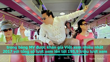 Kết quả khó tin của top 9 ca khúc hàng đầu được yêu thích nhất tại Việt Nam năm 2017