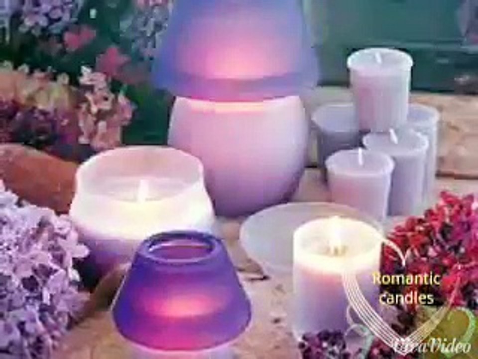 فيديو رومانسي شموع مضيئة