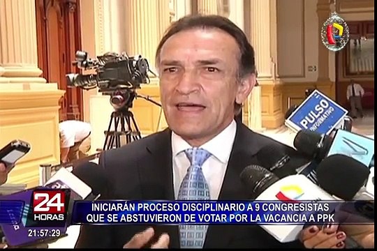 Fuerza Popular iniciará proceso disciplinario a congresistas que se abstuvieron de votar