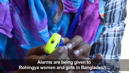 'I feel less scared': Safety alarms help empower Rohingya women