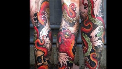 40 Octopus Skull Tattoos For Men-W84okwuIoXo