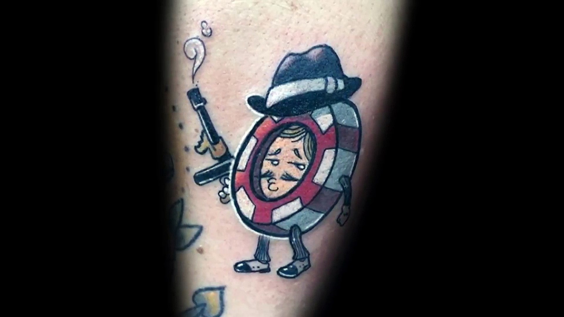 Poker Chip Tattoo Designs