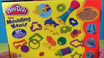 Play Doh Moulding Mania Molding Playdough and Making Colorful Shapes PlayDoh