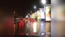 Yağmurlu Havada Terör Estiren Trafik Magandaları Kamerada