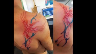 40 Tribal Phoenix Tattoos For Men-EJsZsi0Lk2M