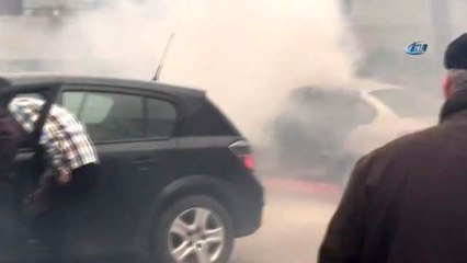 Lpg'li Araç Alevlere Teslim Oldu