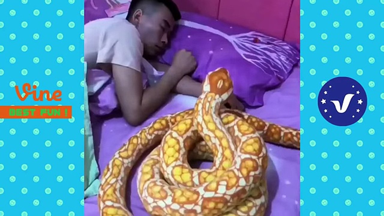 (NEW) Funny Sleeping Scare prank videos compilation