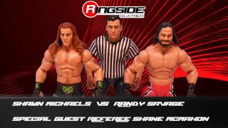 Shawn Michaels vs. “Macho Man“ Randy Savage (Shane McMahon as guest referee)  Action Figure Showdown
