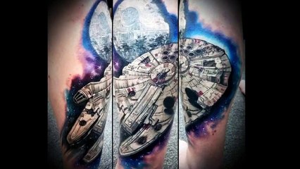 50 Millennium Falcon Tattoos For Men-xrb5ZkomYx0