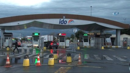 Olumsuz hava koşulları nedeniyle İDO'nun bazı seferleri iptal edildi