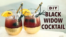 DIY Halloween Cocktail & Licorice Spider Garnish - HGTV Handmade-EVbxw0ROQec