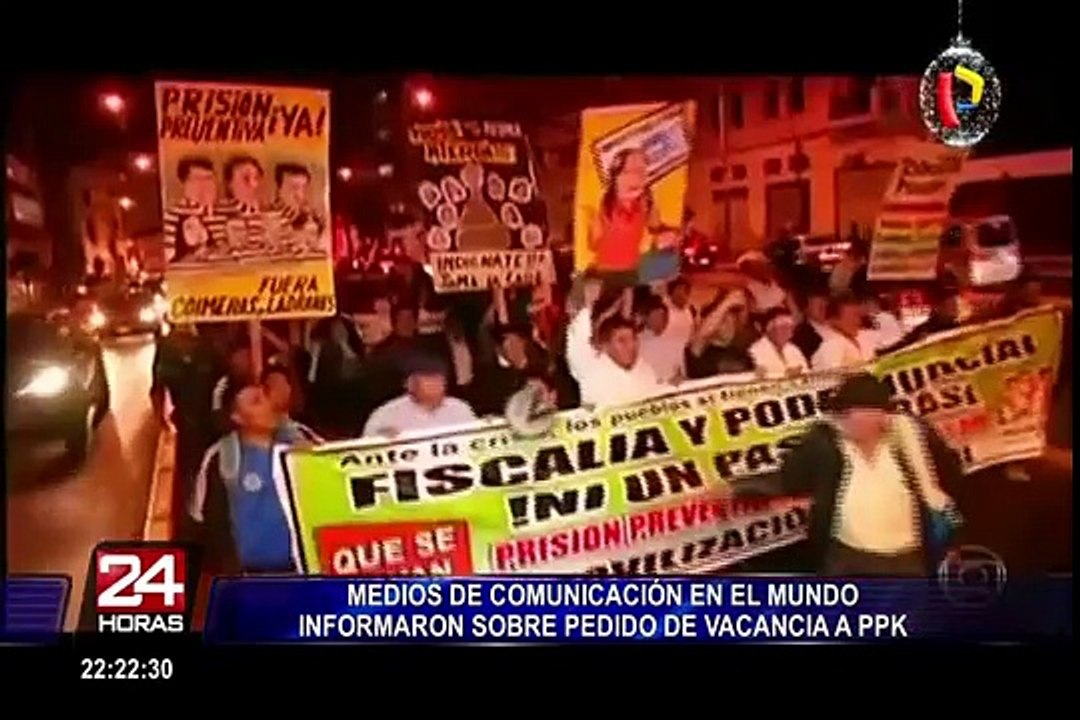 Medios de comunicación en el mundo informaron sobre pedido de vacancia a PPK