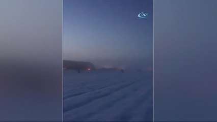 Rusya'da Zincirleme Kaza: 20 Araç Birbirine Girdi