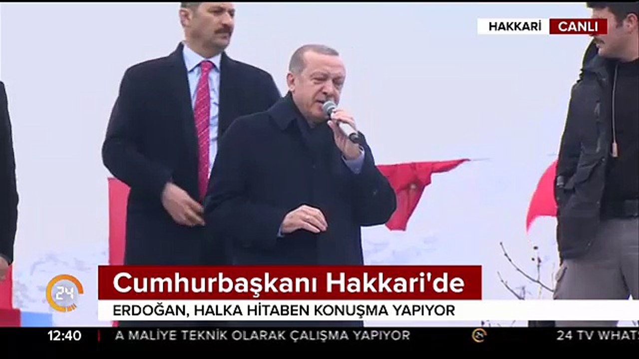 Cumhurbaşkanı Erdoğan: Tehditlerle Hakkari'de hastane açılışımızı engellediler